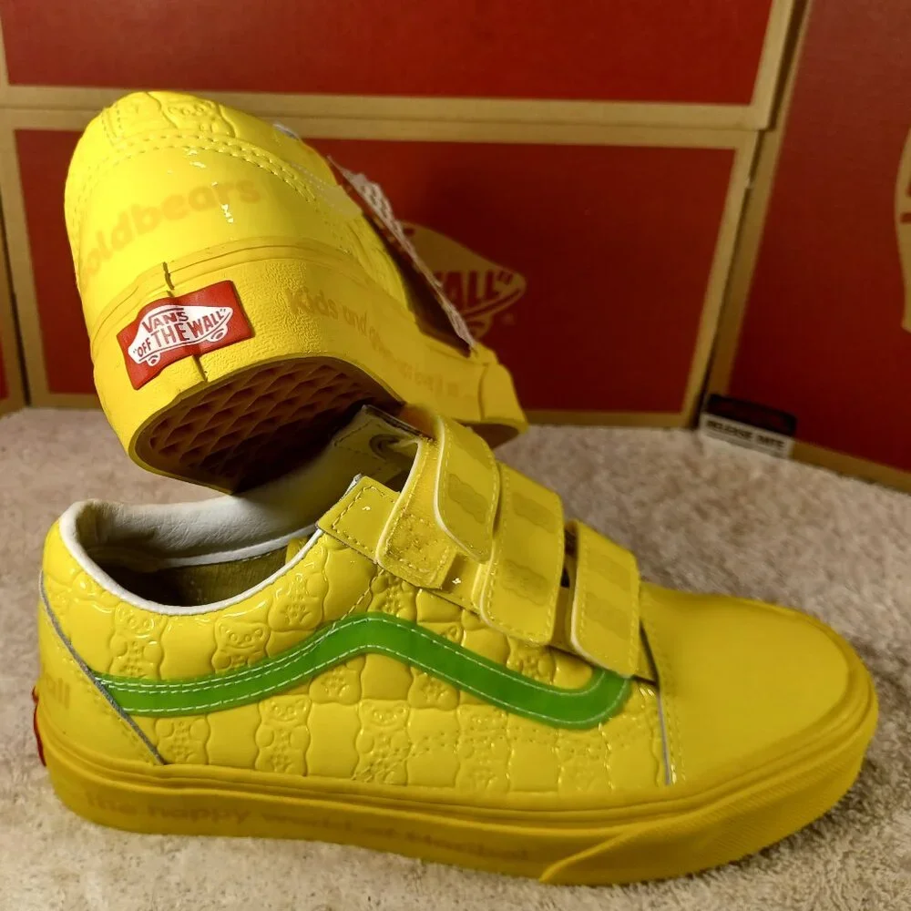 Vans X Haribo Youth 2 Old Skool V Checkerboard Yellow VN0A3D29BK2